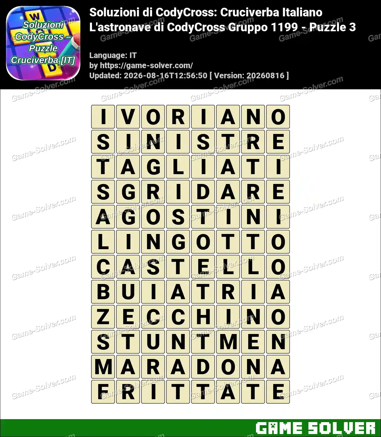 Soluzioni di CodyCross: Cruciverba Italiano L’astronave di CodyCross Gruppo 1199 – Puzzle 3